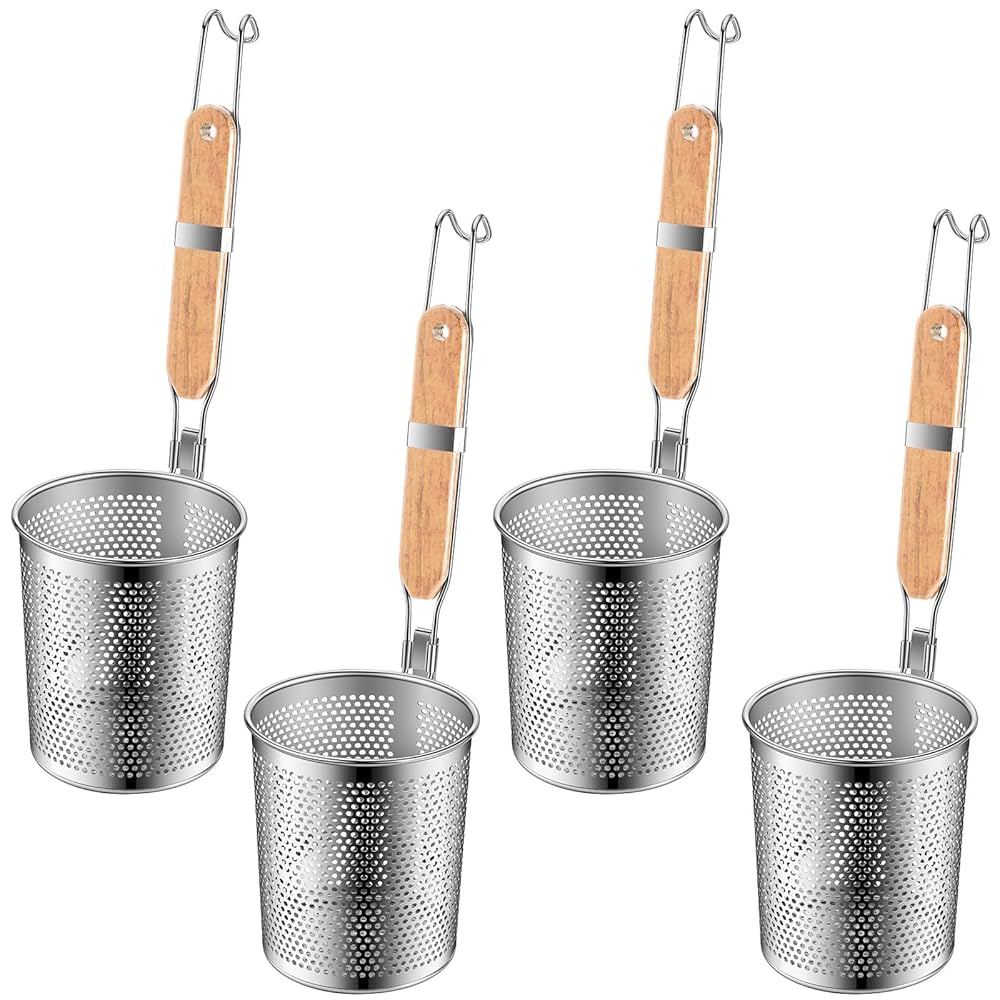 Amazon.com: Tessco 4 Pcs Pasta Strainer, 4.7
